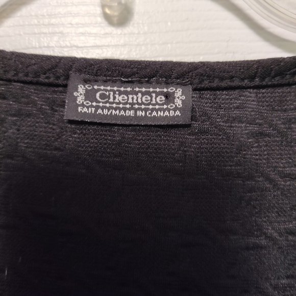 Clientele mini dress, black in color with criss cross design - Picture 3 of 4